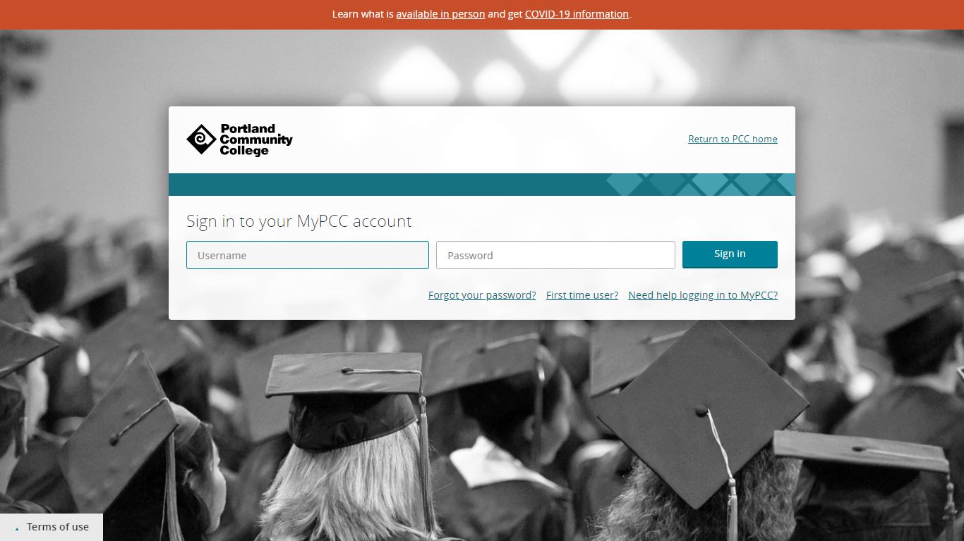 Portland Community College - MyPCC Login